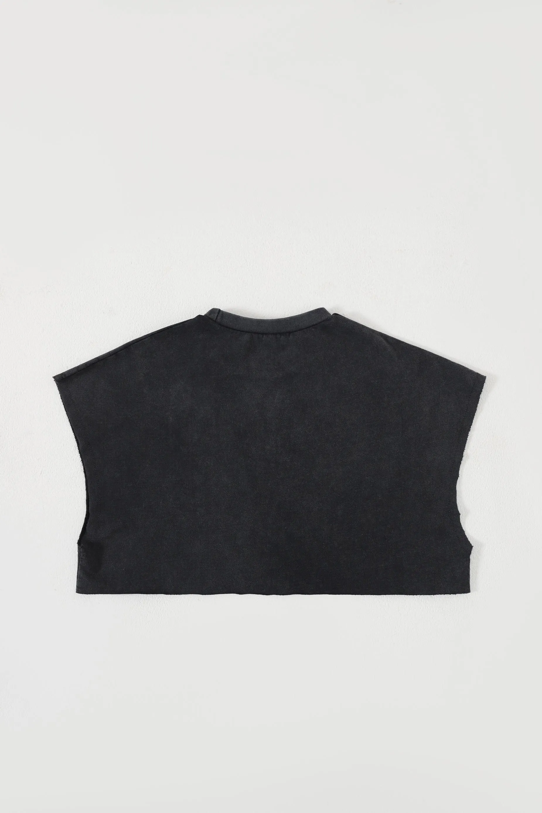 ACID WASH LOGO CROP TOP