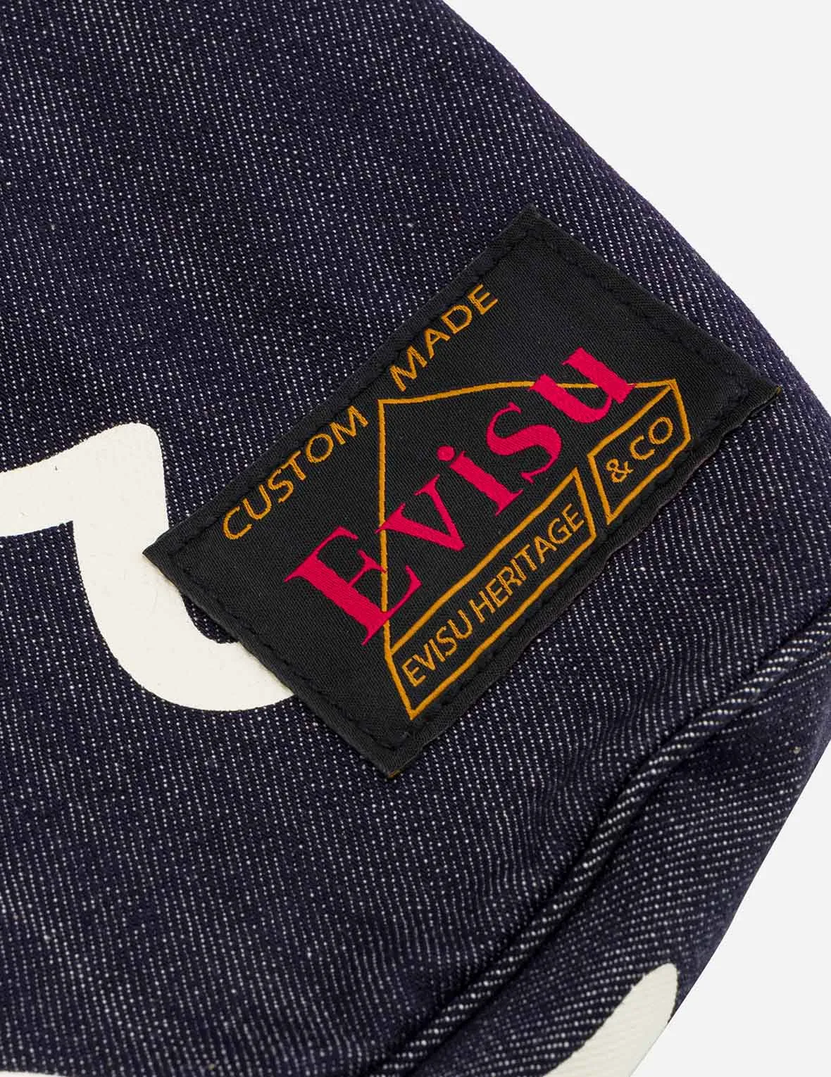 Allover Seagull Print Denim Bag