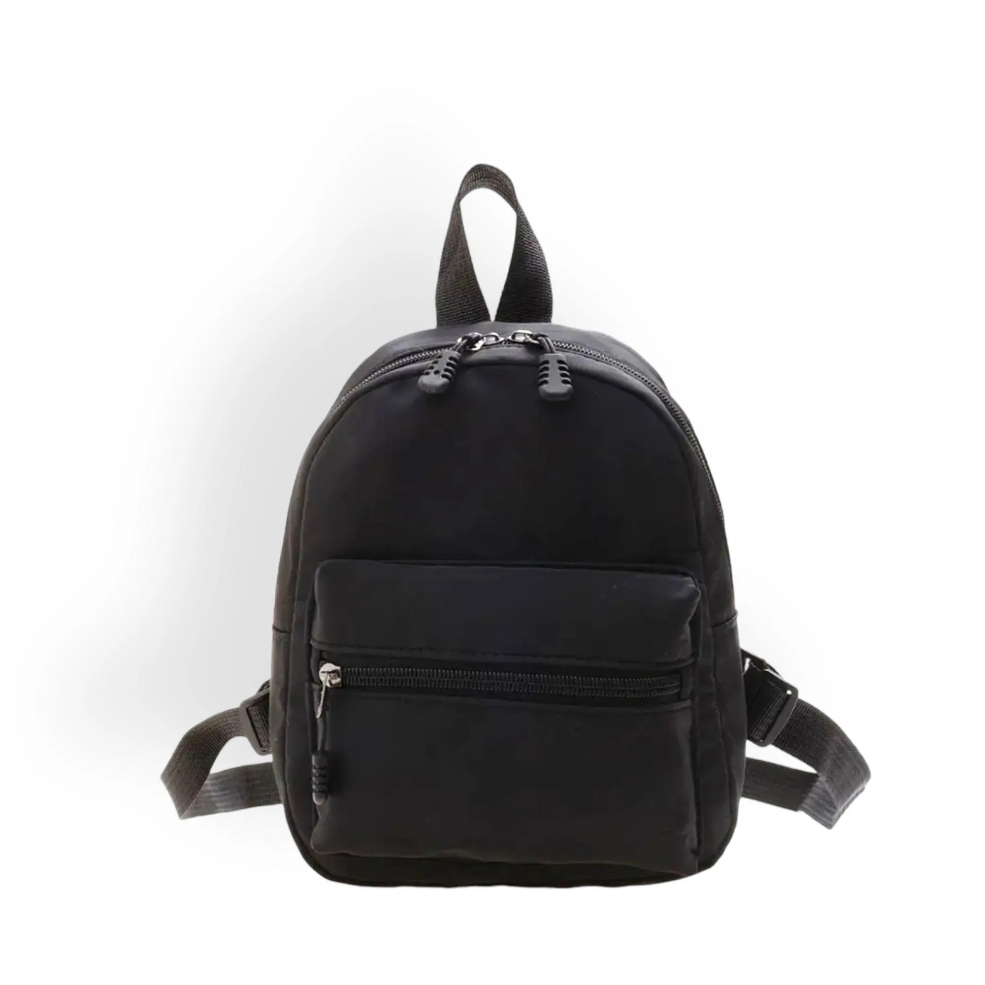 Black Nylon Mini Backpack Shoulder Bag