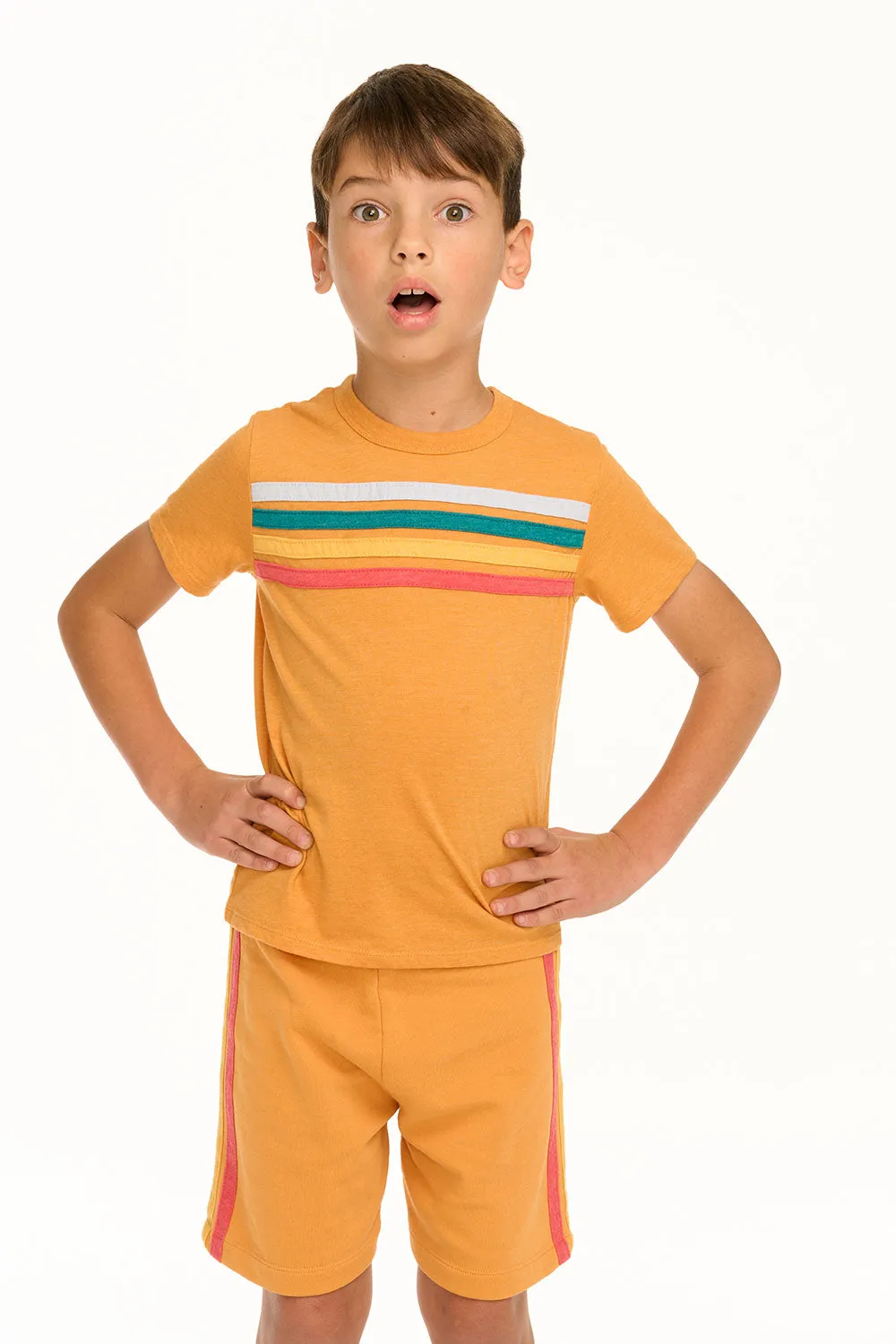 Boy's Recycled Vintage Jersey Socal Stripe Tee
