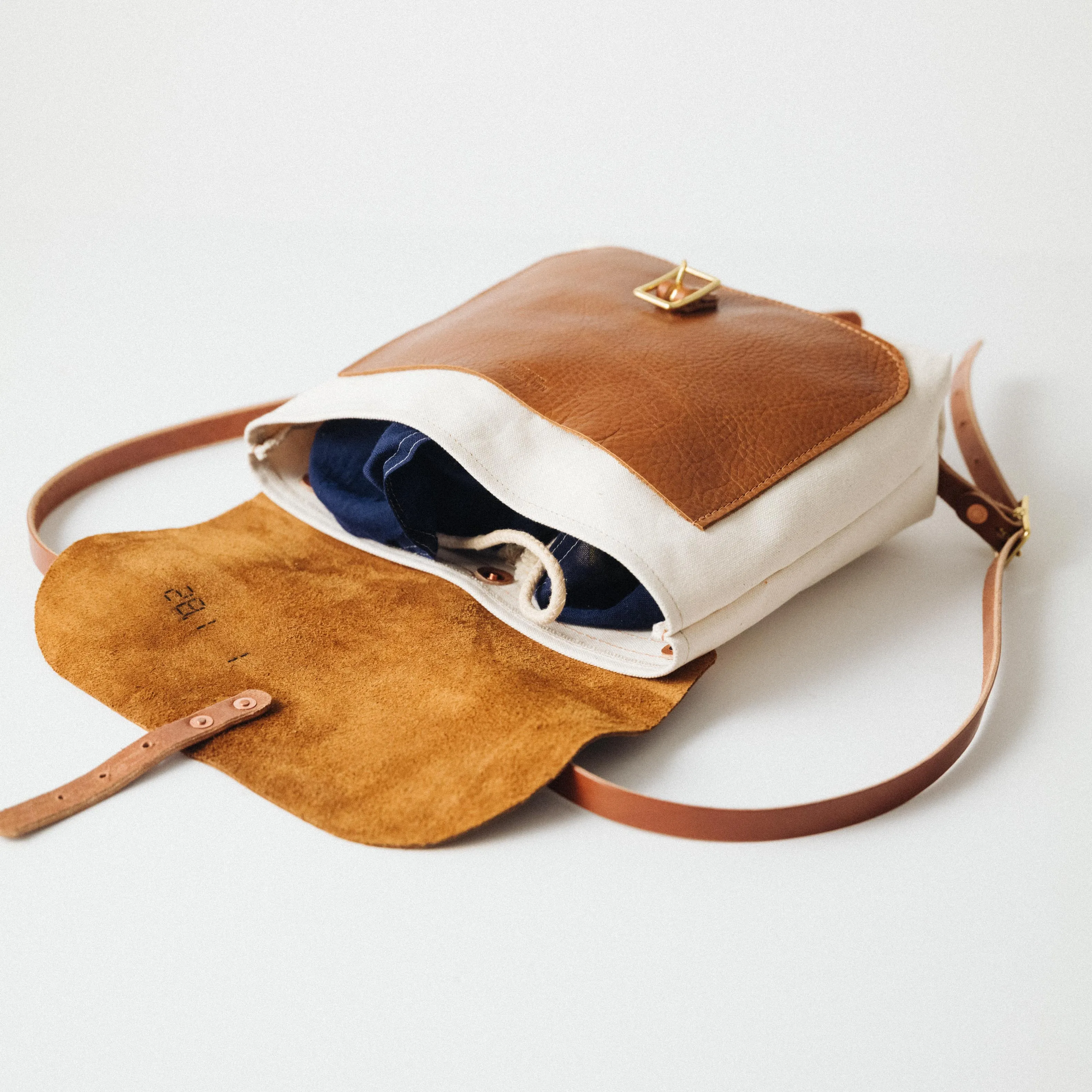 Canvas and Leather Backpack
