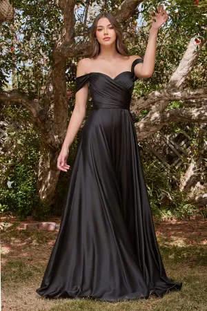 CD0219 OFF THE SHOULDER FITTED SEQUIN DRESS