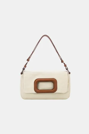 CLUTCH BAG (ESME DENIM)  PALE FLAX