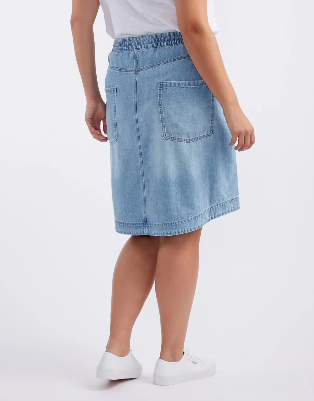 Coco Denim Skirt - Mid Wash
