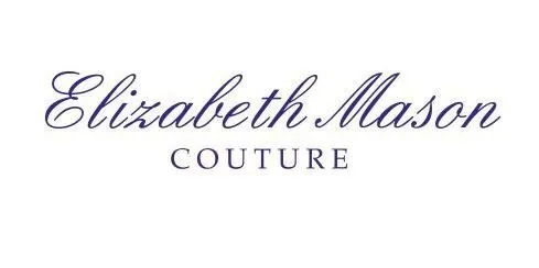 ELIZABETH MASON COUTURE Silk Criss Cross Cocktail Dress
