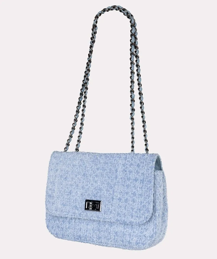 Esqualo Light Blue Denim Bag