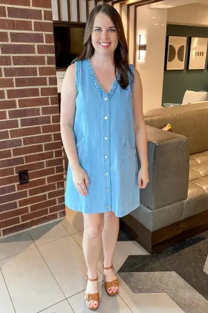 Extreme Conditions Braided Denim Dress