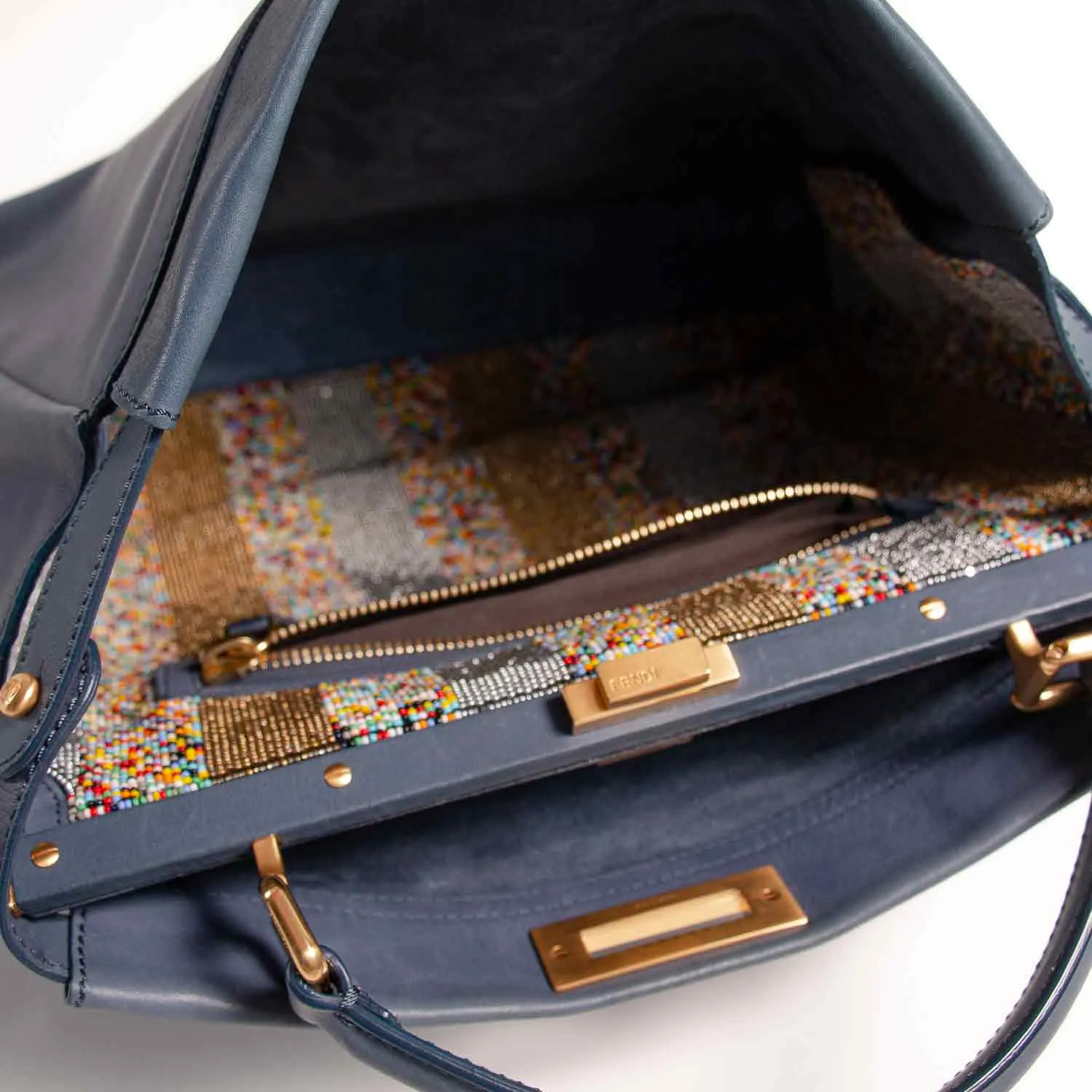 Fendi Large Beaded Peekaboo Bag