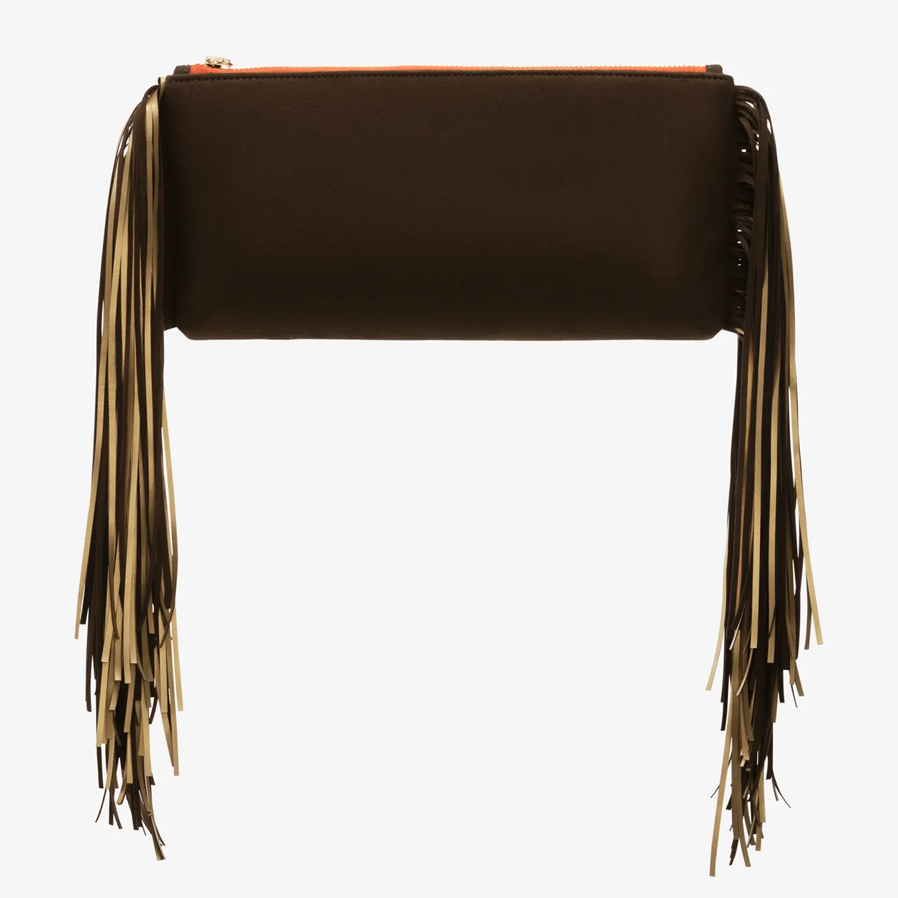 Fringe Clutch "Chocolate Brown"