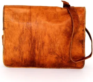 Genuine Leather Laptop Office Messenger Bag