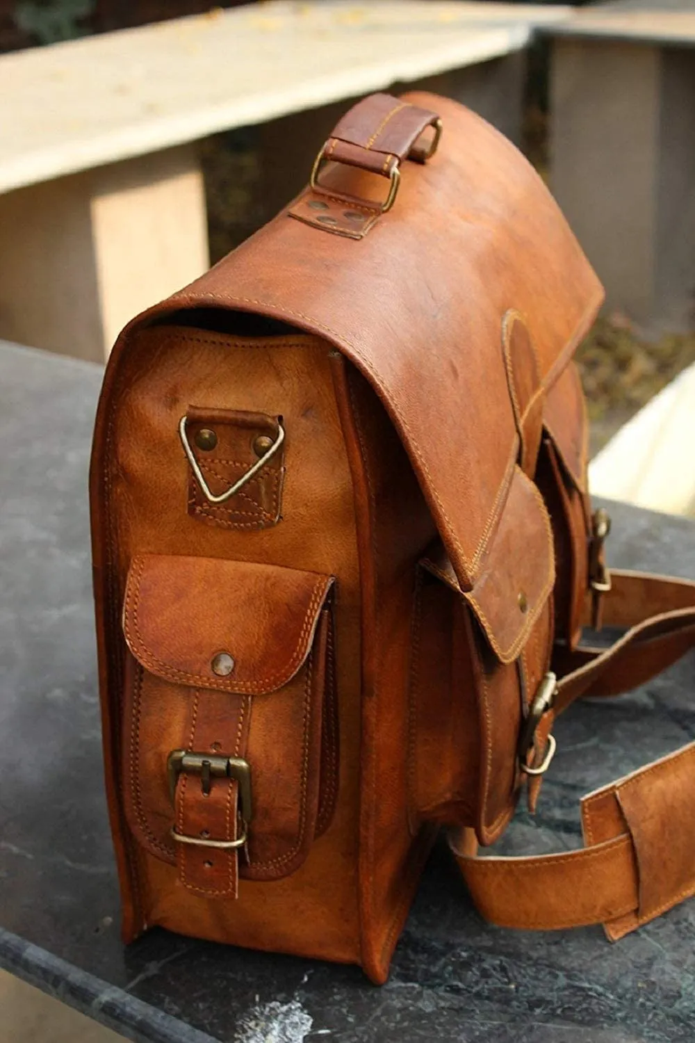 Genuine Leather Laptop Office Messenger Bags