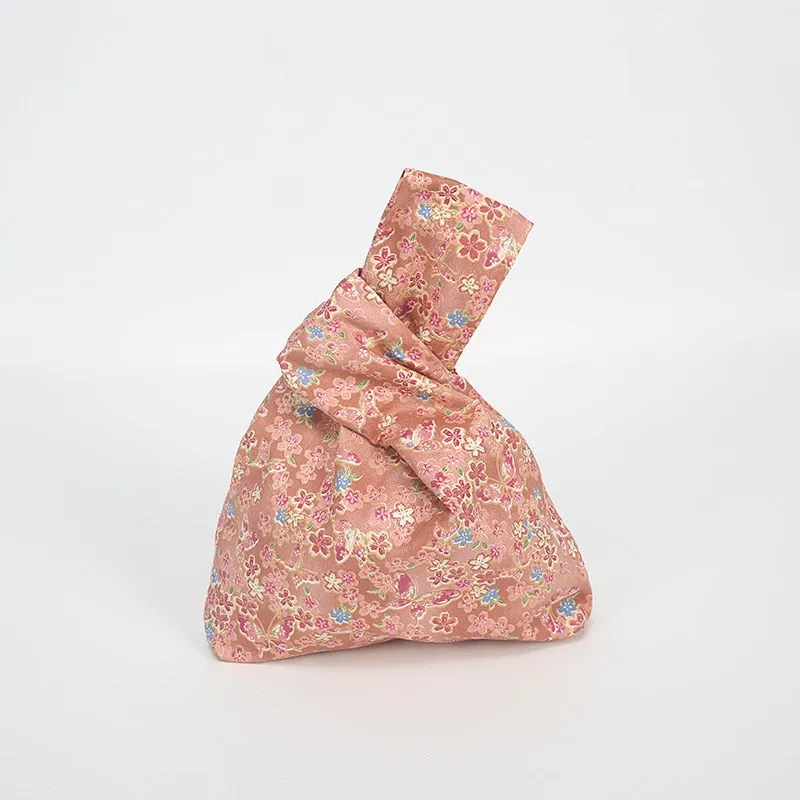 Gilding Broken Flowers Knot Bag