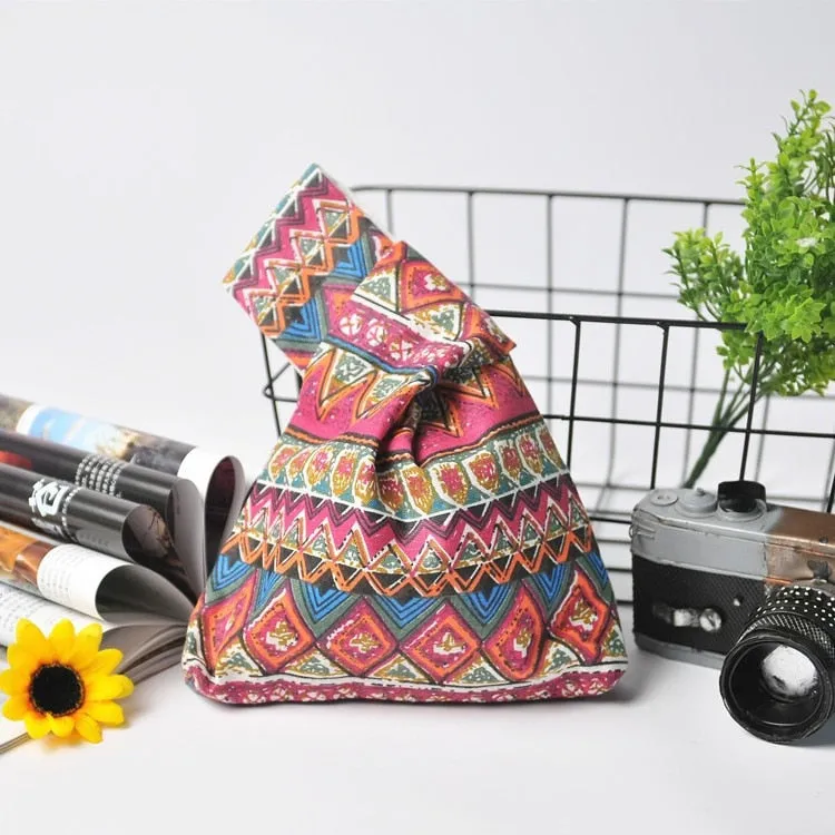 Gilding Broken Flowers Knot Bag