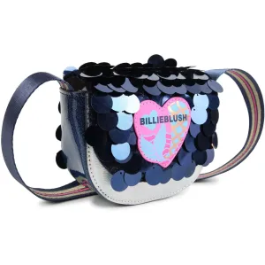 Girls Navy Sequin Bag