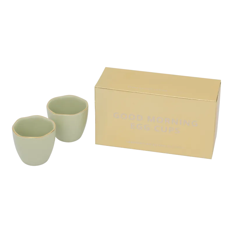 Good Morning egg cup, Set of 2, in gift pack