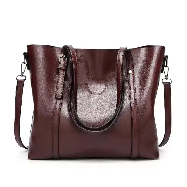 LOUISA - LEATHER TOTE BAG
