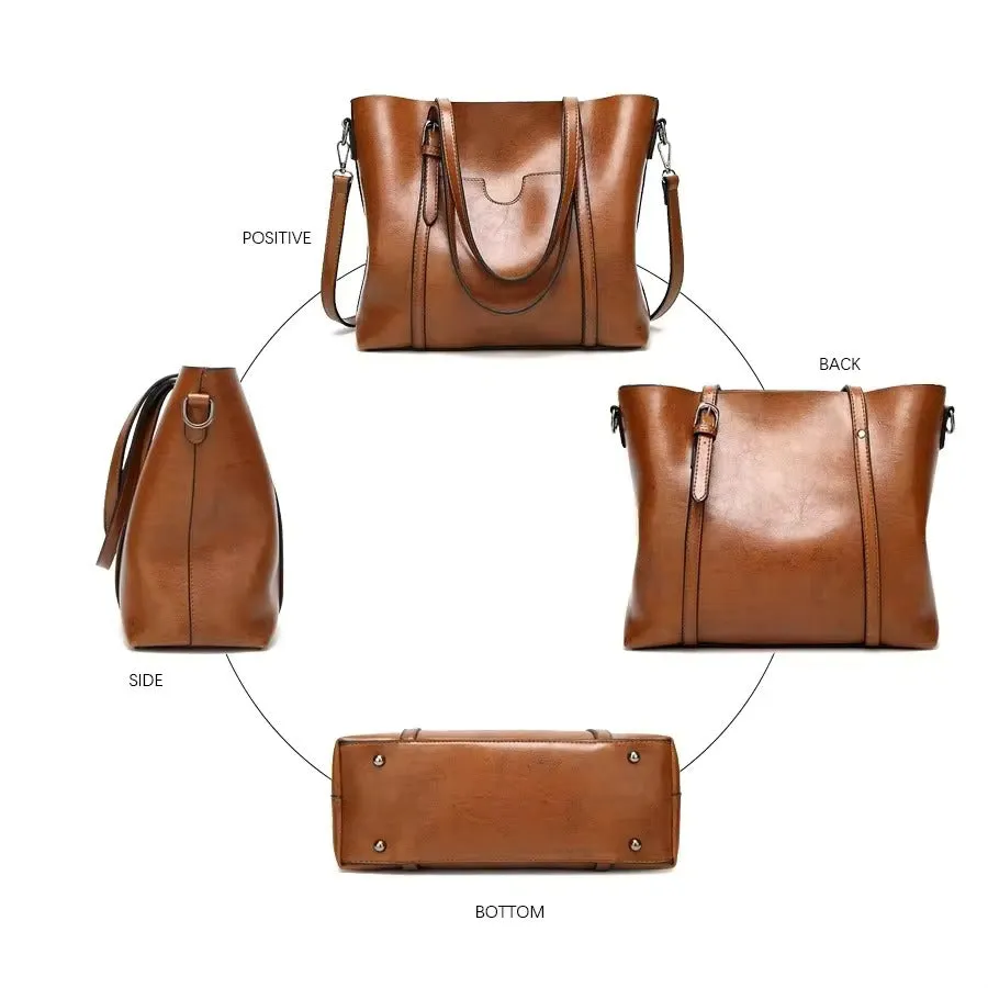 LOUISA - LEATHER TOTE BAG