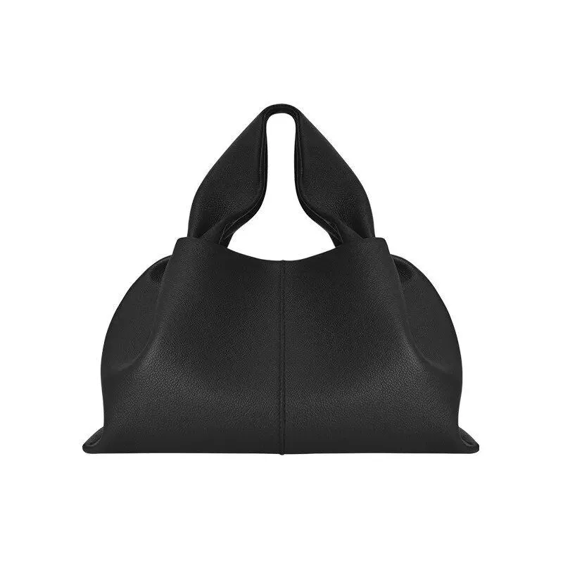 Luxurious Ruched Pleated PU Leather Tote Bag