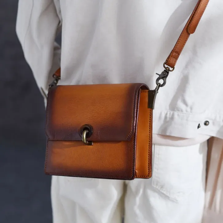 Mini Satchel Bag Retro Brown Satchel Purse Women's Satchel Purse
