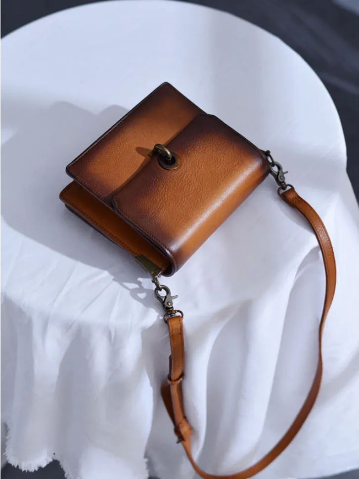 Mini Satchel Bag Retro Brown Satchel Purse Women's Satchel Purse