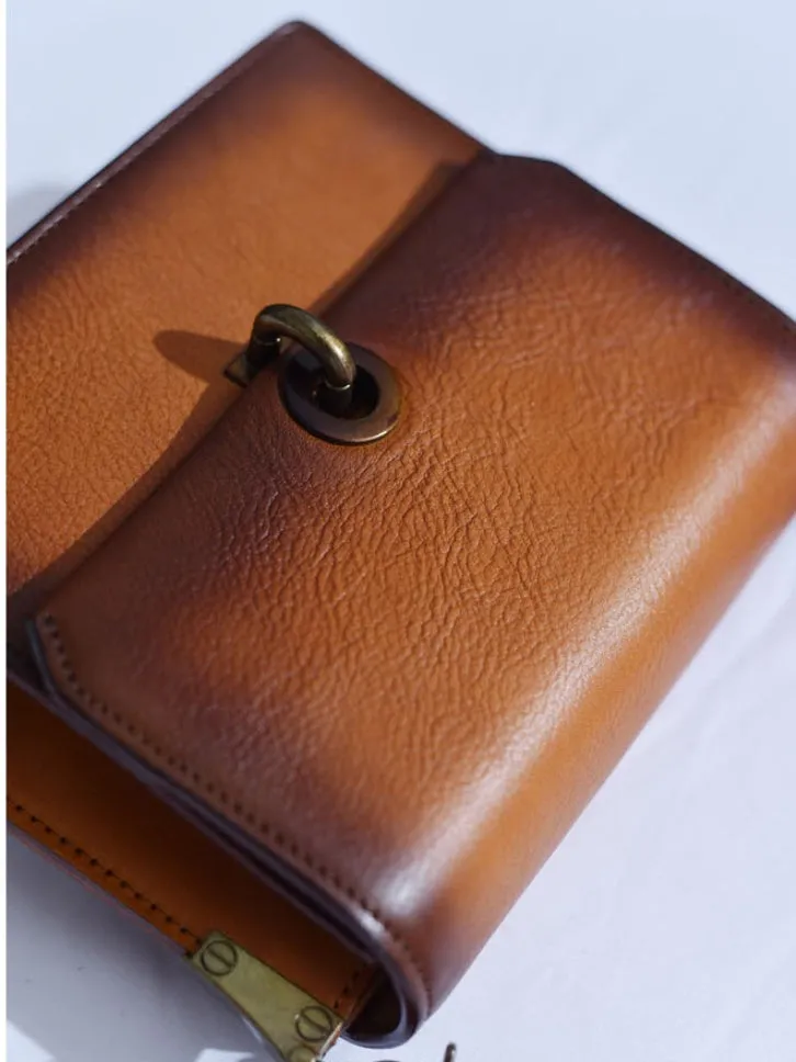 Mini Satchel Bag Retro Brown Satchel Purse Women's Satchel Purse