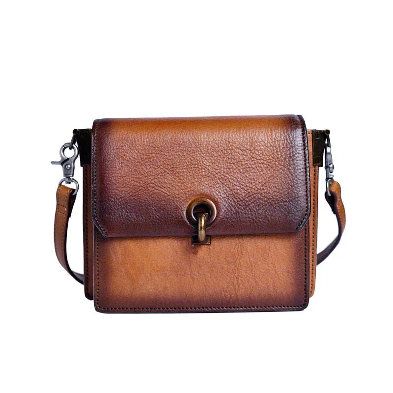 Mini Satchel Bag Retro Brown Satchel Purse Women's Satchel Purse