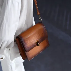 Mini Satchel Bag Retro Brown Satchel Purse Women's Satchel Purse
