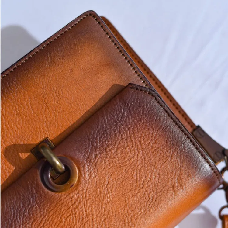 Mini Satchel Bag Retro Brown Satchel Purse Women's Satchel Purse