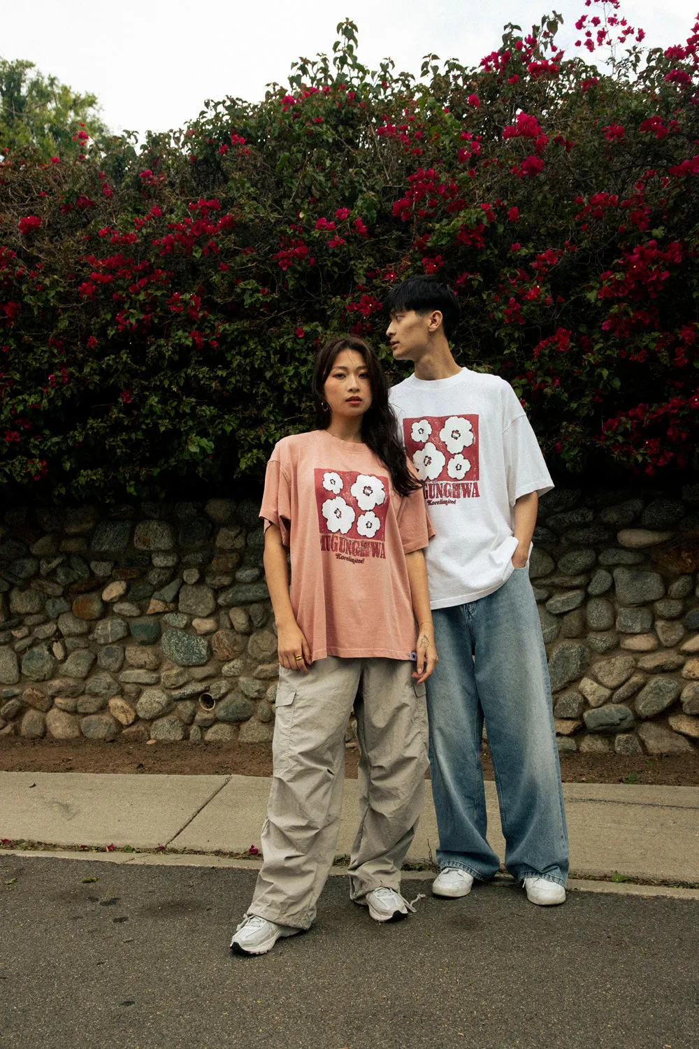 MUGUNGHWA FADE TEE (WASHED PINK)