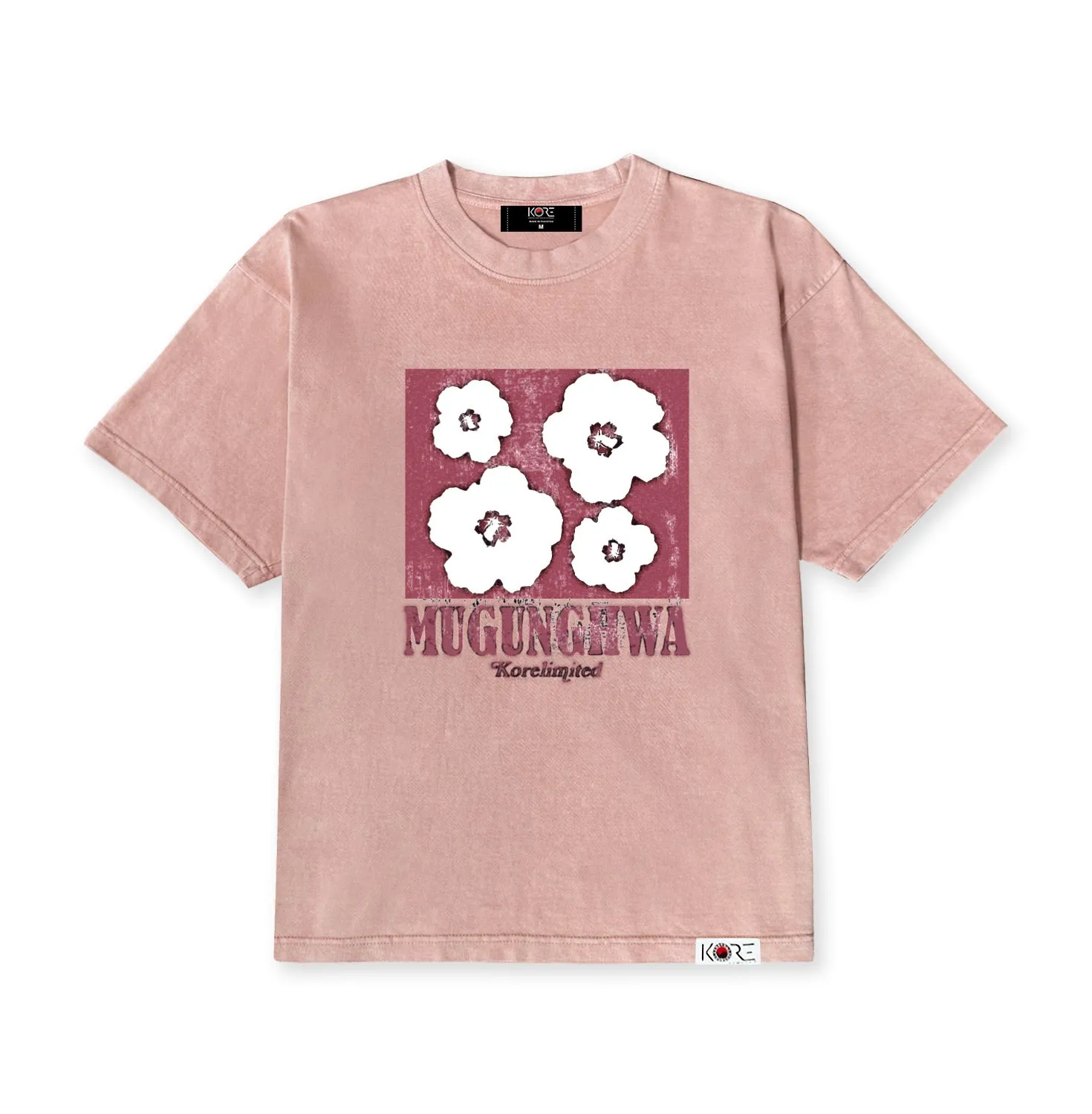 MUGUNGHWA FADE TEE (WASHED PINK)