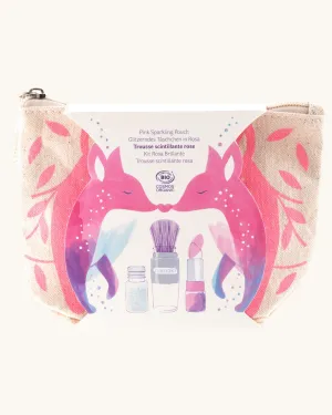 Namaki Sparkling Make Up Pouch - Pink Fox