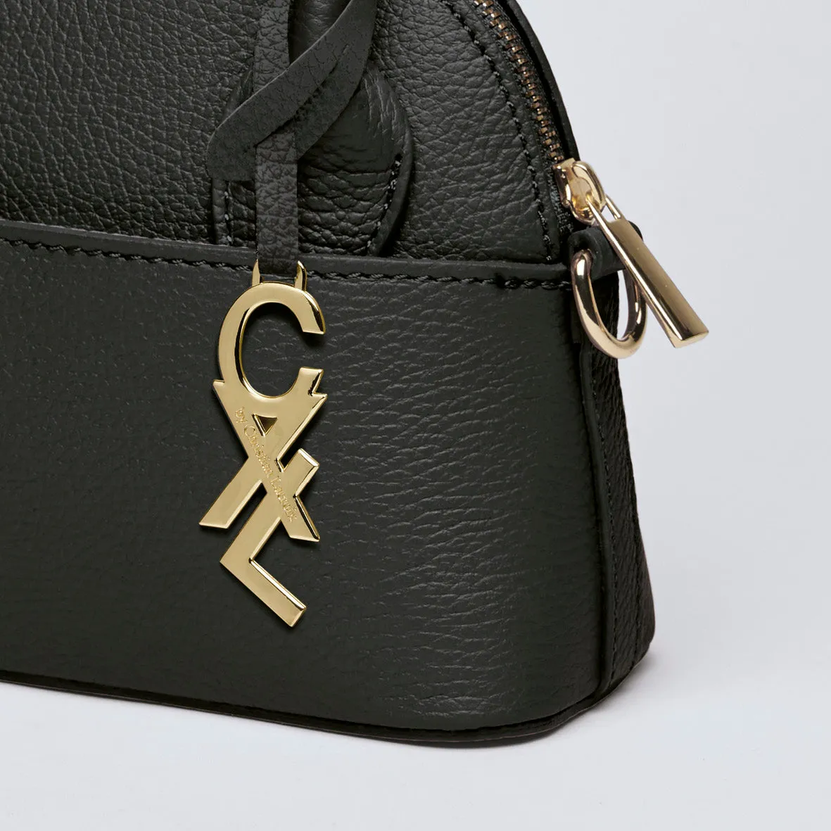 Petit sac bowling Bel-air en cuir