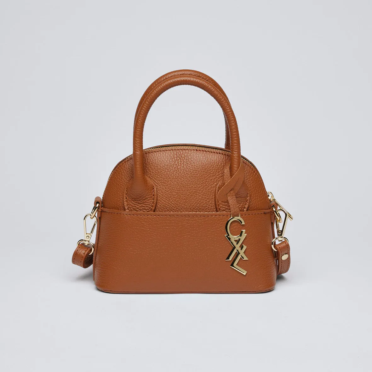 Petit sac bowling Bel-air en cuir