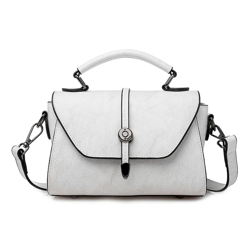 Retro Work Clothing Special-Interest Design Shoulder Leather Women Bag