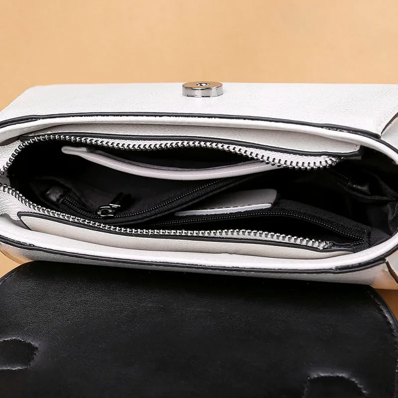 Retro Work Clothing Special-Interest Design Shoulder Leather Women Bag