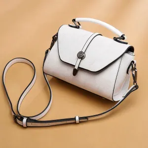 Retro Work Clothing Special-Interest Design Shoulder Leather Women Bag