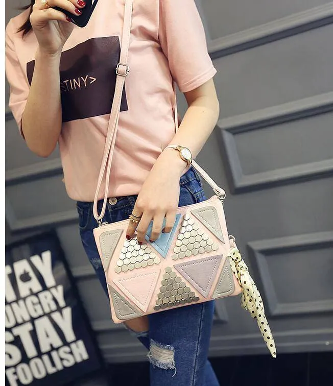Rivet Clutch, Messenger Crossbody Bag, ipad sleeve