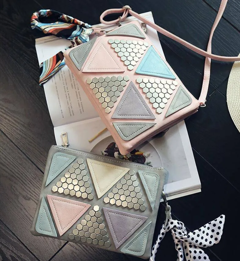 Rivet Clutch, Messenger Crossbody Bag, ipad sleeve
