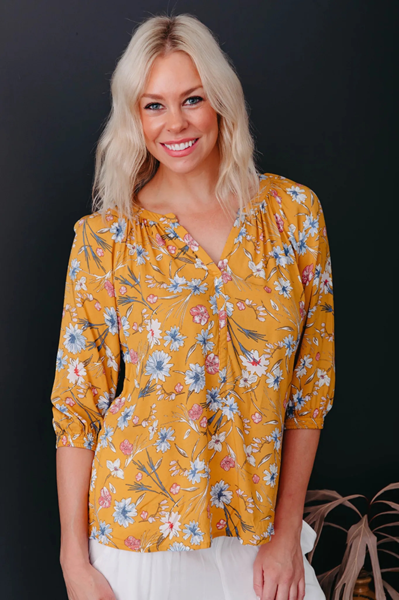 ROSIE top - mustard