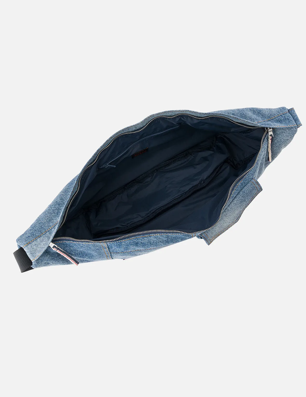 Seagull Embroidery Denim Crossbody Bag