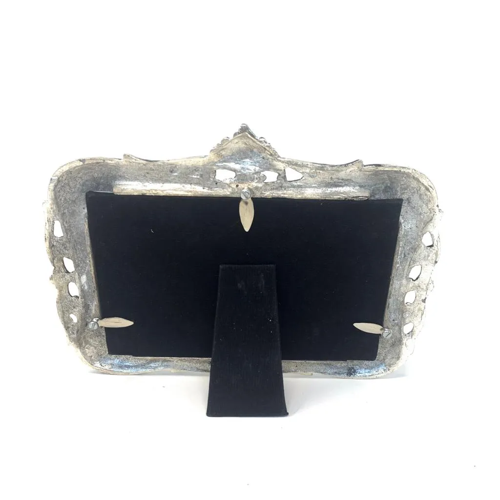 Silver Plated Antique Dual Photo Frame - Home Decor - Decorative Gift item