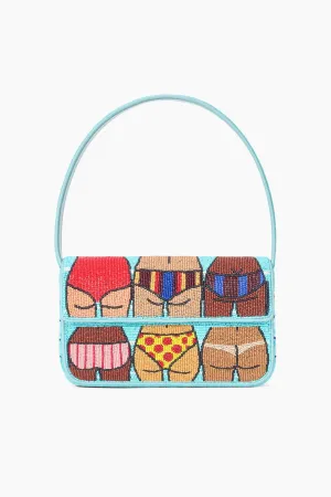 Staud Tommy Beaded Bag  - Beach Bum