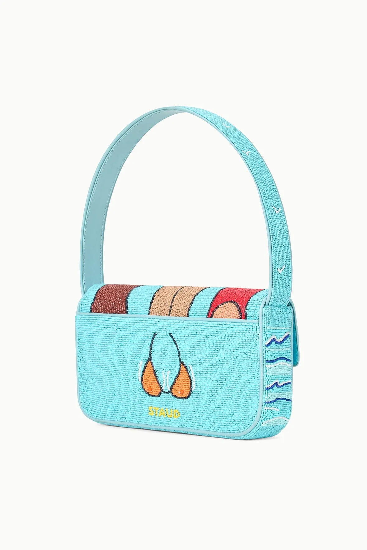 Staud Tommy Beaded Bag  - Beach Bum