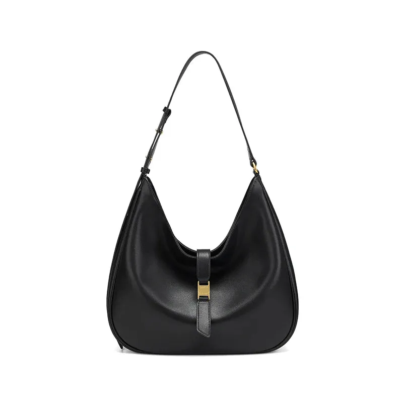 Summer Large Capacity Tote Bag - Black Shoulder & Crossbody Bag for Women