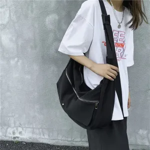 TAVIMART  -  High-capacity Solid Simple Cargo Crossbody Bag Women Casual Fashion Handbags Korean All Match Y2k Aesthetic Shoulder Bags Trendy