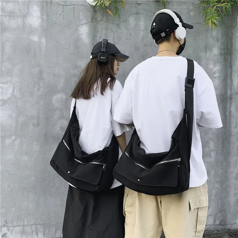 TAVIMART  -  High-capacity Solid Simple Cargo Crossbody Bag Women Casual Fashion Handbags Korean All Match Y2k Aesthetic Shoulder Bags Trendy