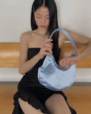 TAVIMART  -  Vintage Casual Patchwork Flower Shoulder Bags Streetwear  All Match Trendy Underarm Bag Fashion Simple Casual Women's Handbags