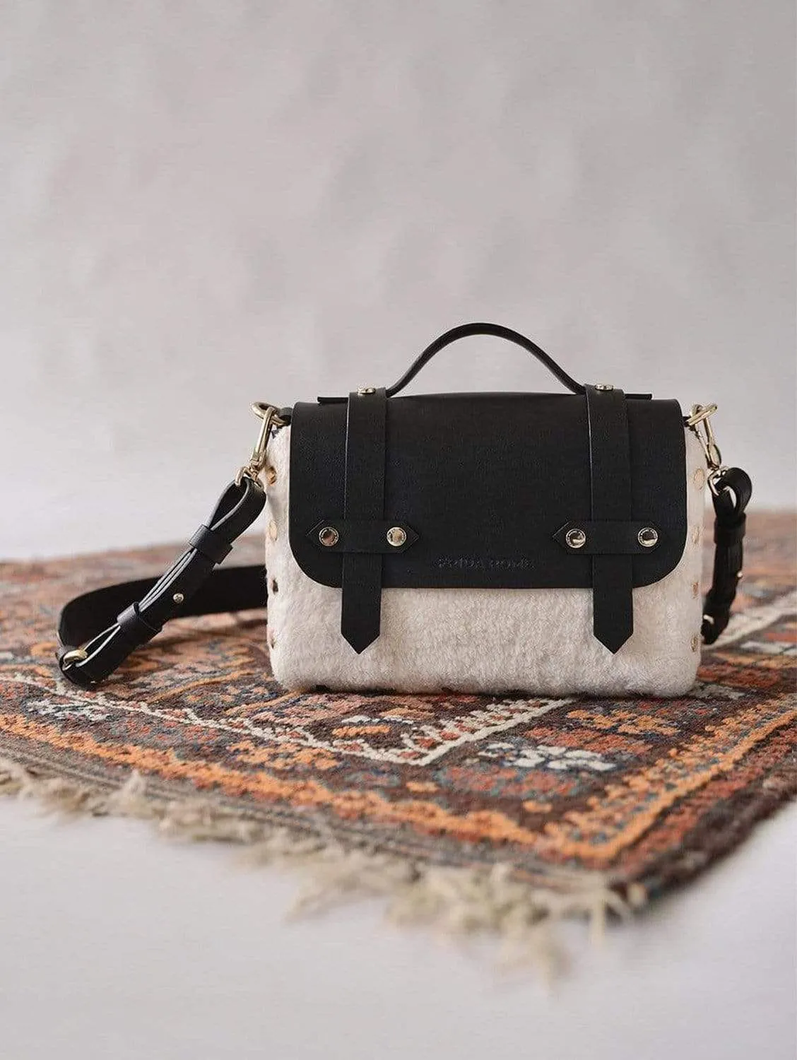 The WEEK/END Crossbody Add-On | Vegan Shearling Panel