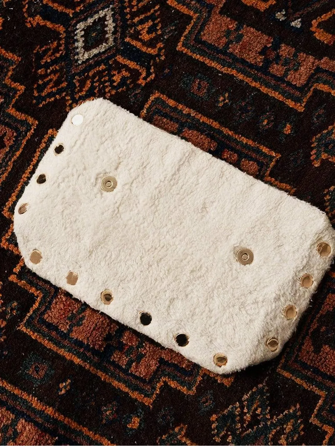 The WEEK/END Crossbody Add-On | Vegan Shearling Panel