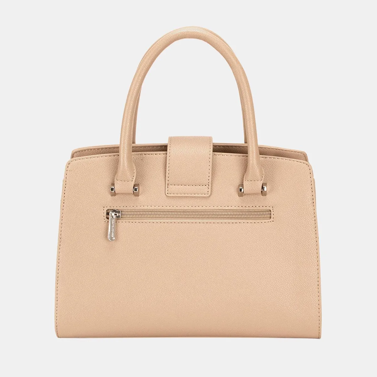 Tote Bag David Jones PU Leather Handbag Medium Zipper Bags